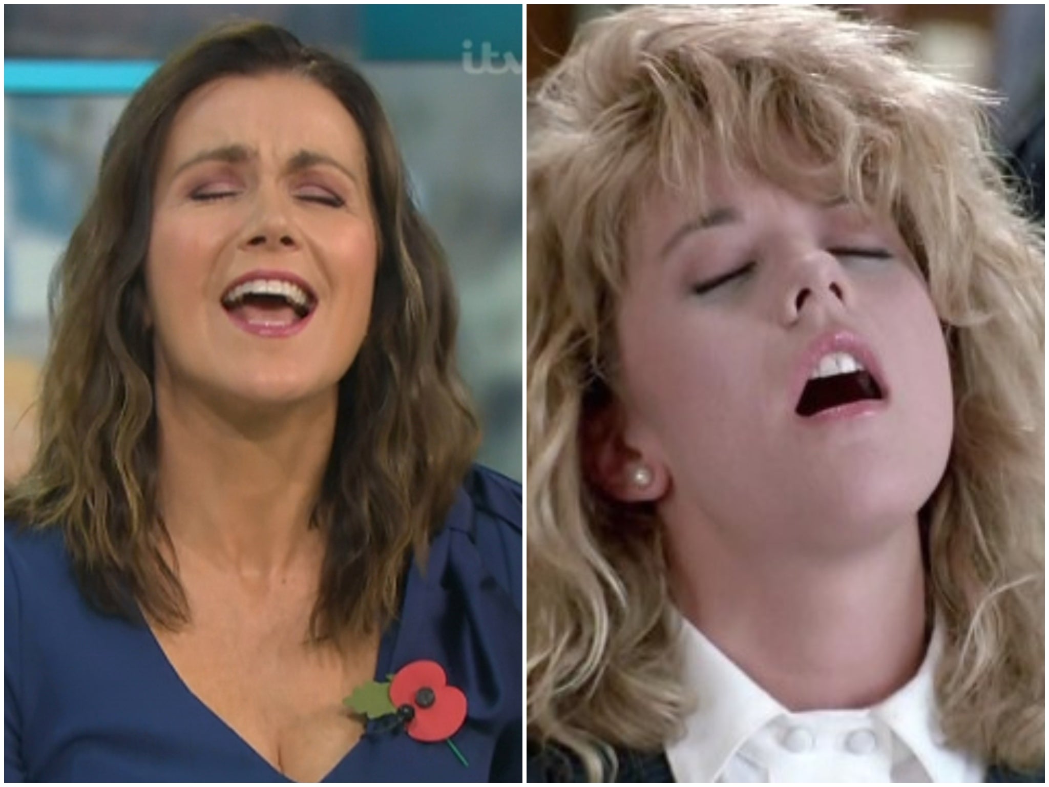 Good Morning Britain Susanna Reid acts out famous orgasm scene